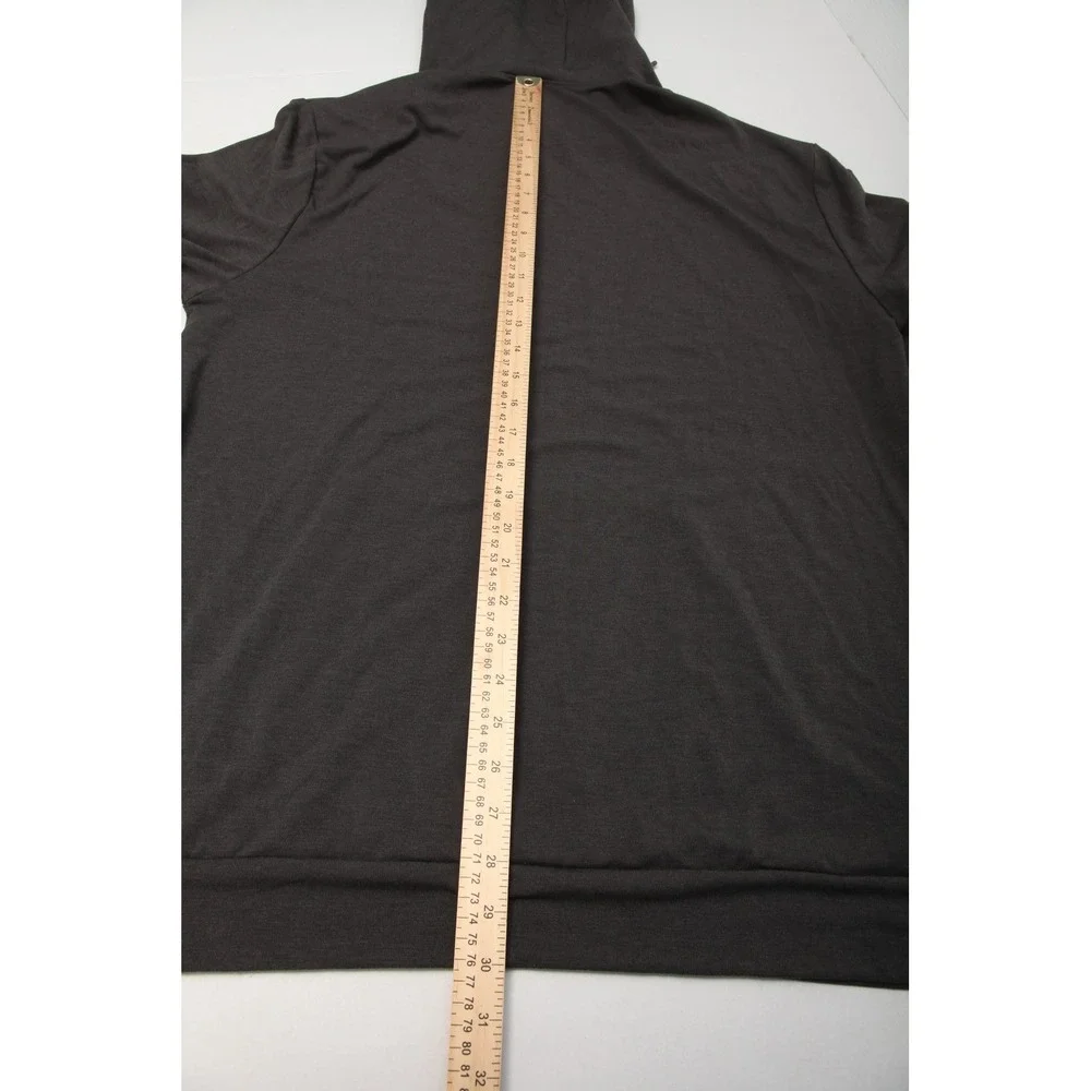Cozy Earth Men's XL Premium Bamboo Viscose Pullover Hoodie Dark Gray